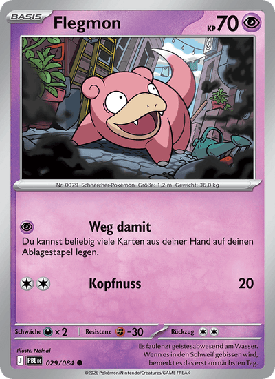 Flegmon 029/084 Dunkelnacht Pokémon Karte