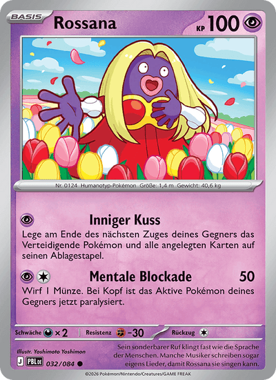 Rossana 032/084 Dunkelnacht Pokémon Karte