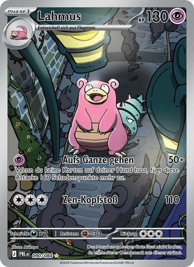 Lahmus 090/084 Dunkelnacht Pokémon Karte