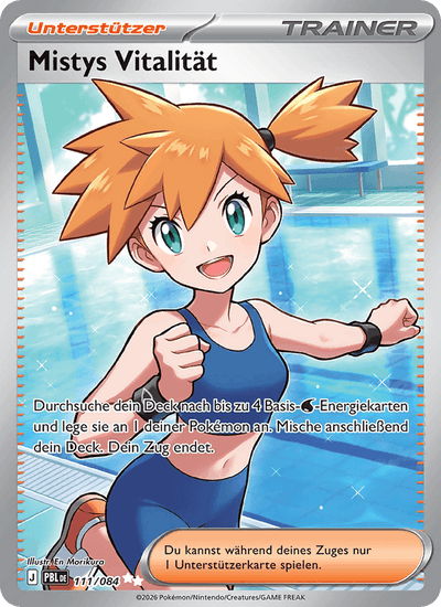 Mistys Vitalität 111/084 Dunkelnacht Pokémon Karte