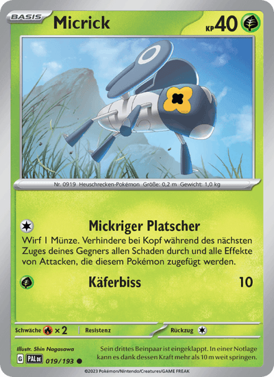 Micrick 019/193 Entwicklungen in Paldea Pokémon Karte