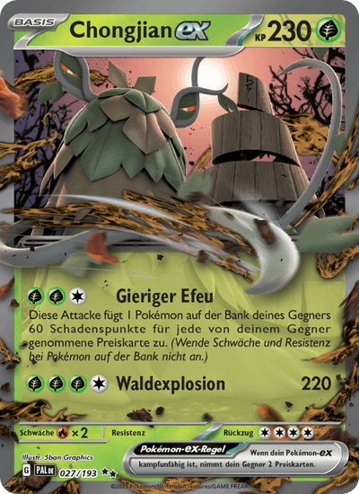Chongjian-ex 027/193 Entwicklungen in Paldea Pokémon Karte