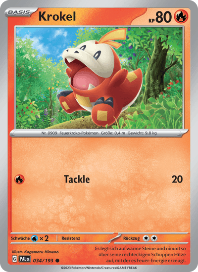 Krokel 034/193 Entwicklungen in Paldea Pokémon Karte