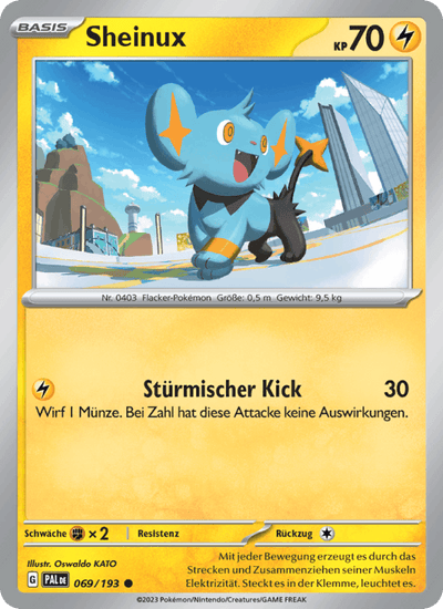 Sheinux 069/193 Entwicklungen in Paldea Pokémon Karte