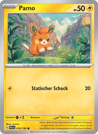 Pamo 074/193 Entwicklungen in Paldea Pokémon Karte