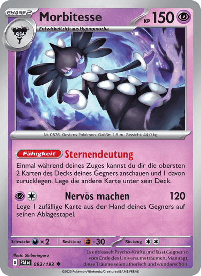 Morbitesse 092/193 Entwicklungen in Paldea Pokémon Karte