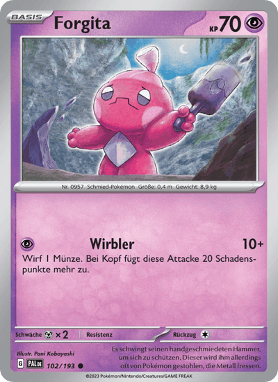 Forgita 102/193 Entwicklungen in Paldea Pokémon Karte
