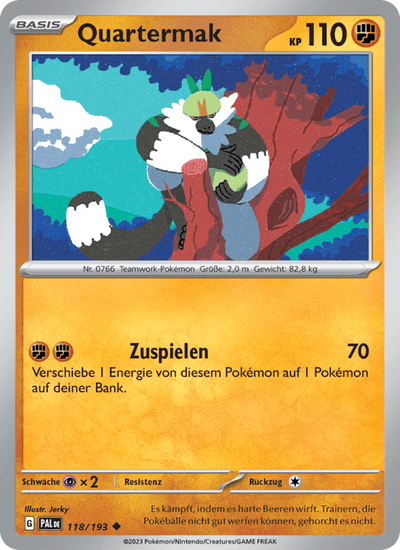 Quartermak 118/193 Entwicklungen in Paldea Pokémon Karte