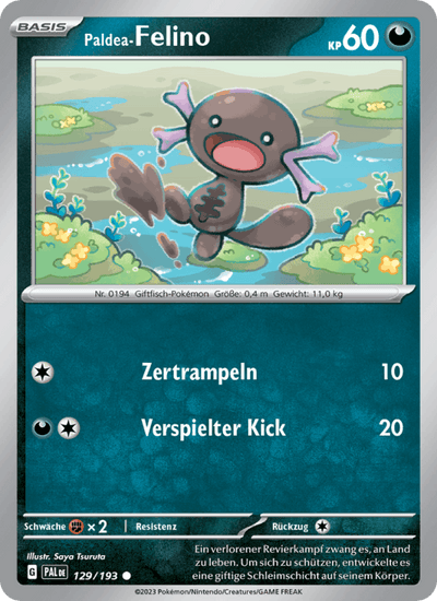 Paldea-Felino 129/193 Entwicklungen in Paldea Pokémon Karte