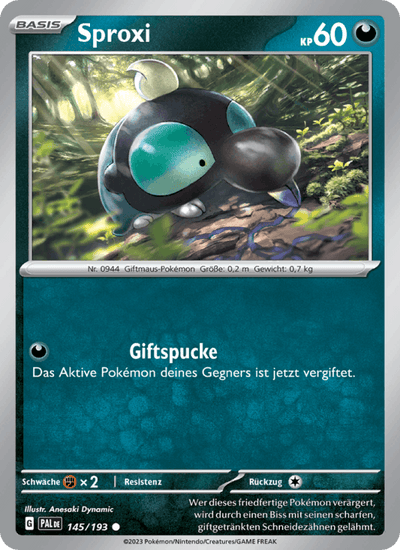 Sproxi 145/193 Entwicklungen in Paldea Pokémon Karte