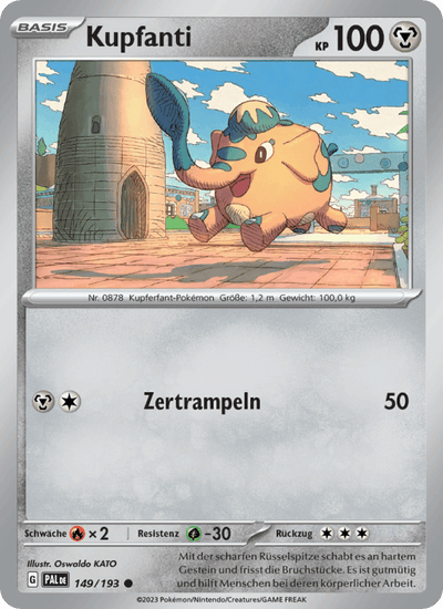 Kupfanti 149/193 Entwicklungen in Paldea Pokémon Karte