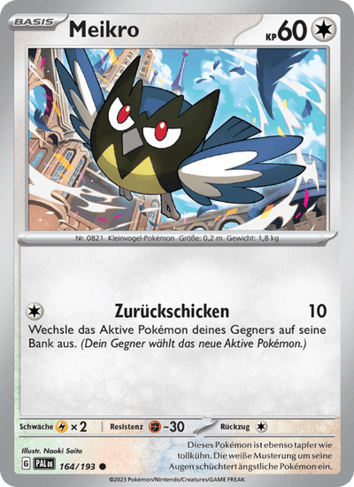 Meikro 164/193 Entwicklungen in Paldea Pokémon Karte