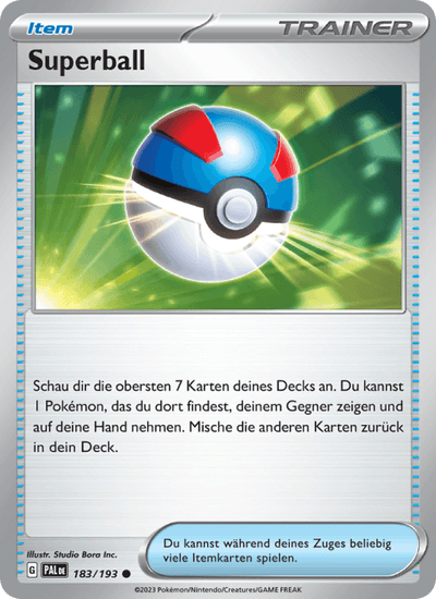 Superball 183/193 Entwicklungen in Paldea Pokémon Karte