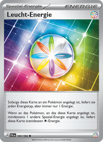 Leucht-Energie 191/193 Entwicklungen in Paldea Pokémon Karte