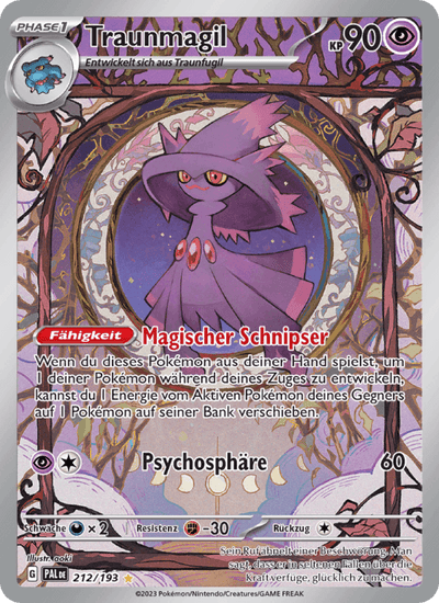 Traunmagil 212/193 Entwicklungen in Paldea Pokémon Karte