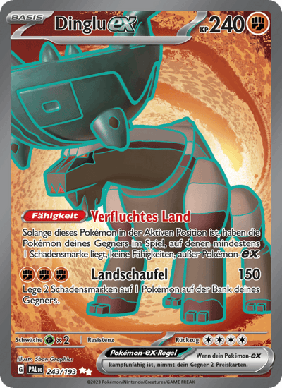 Dinglu-ex 243/193 Entwicklungen in Paldea Pokémon Karte