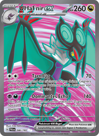 UHaFnir-ex 246/193 Entwicklungen in Paldea Pokémon Karte