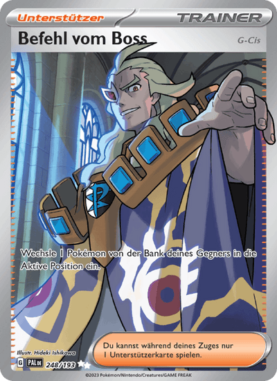 Befehl vom Boss 248/193 Entwicklungen in Paldea Pokémon Karte