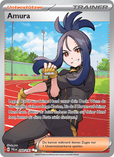 Amura 250/193 Entwicklungen in Paldea Pokémon Karte