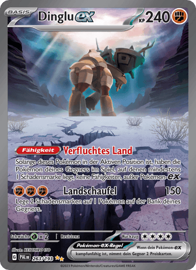 Dinglu-ex 263/193 Entwicklungen in Paldea Pokémon Karte