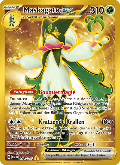 Maskagato-ex 271/193 Entwicklungen in Paldea Pokémon Karte