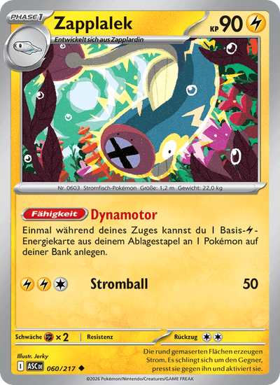 Zapplalek 060/217 Erhabene Helden Pokémon Karte