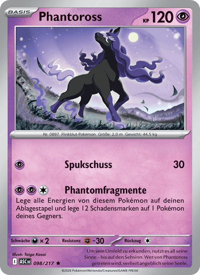 Phantoross 098/217 Erhabene Helden Pokémon Karte