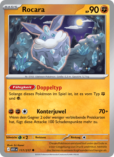 Rocara 117/217 Erhabene Helden Pokémon Karte