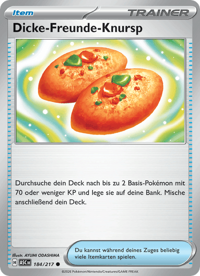 Dicke-Freunde-Knursp 184/217 Erhabene Helden Pokémon Karte