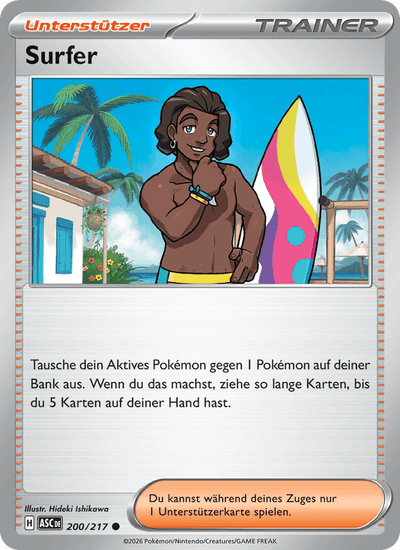 Surfer 200/217 Erhabene Helden Pokémon Karte