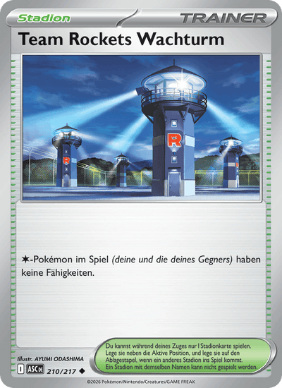 Team Rockets Wachturm 210/217 Erhabene Helden Pokémon Karte