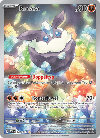 Rocara 242/217 Erhabene Helden Pokémon Karte