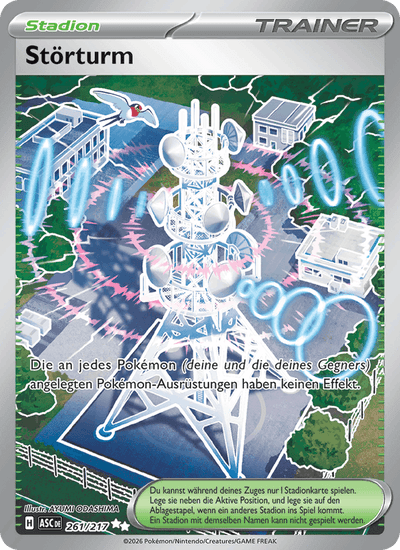 Störturm 261/217 Erhabene Helden Pokémon Karte