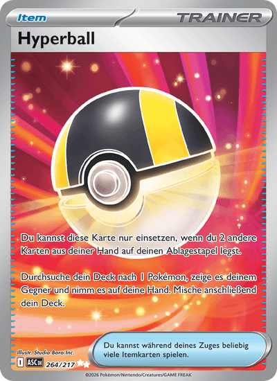 Hyperball 264/217 Erhabene Helden Pokémon Karte
