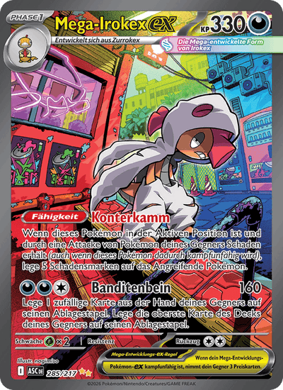 Mega-Irokex-ex 285/217 Erhabene Helden Pokémon Karte