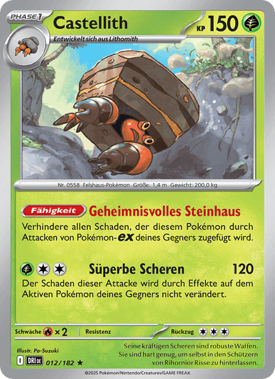 Castellith 012/182 Ewige Rivalen Pokémon Karte