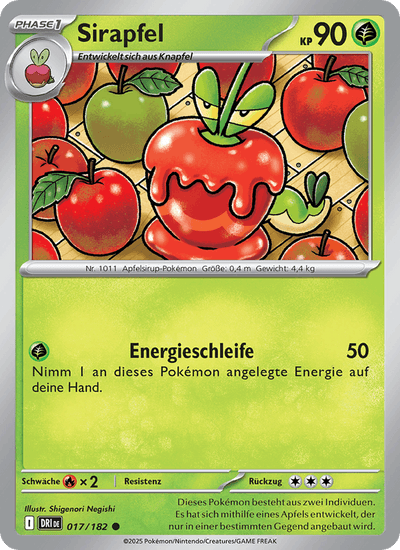 Sirapfel 017/182 Ewige Rivalen Pokémon Karte