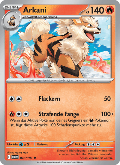 Arkani 028/182 Ewige Rivalen Pokémon Karte