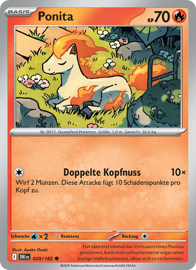 Ponita 029/182 Ewige Rivalen Pokémon Karte