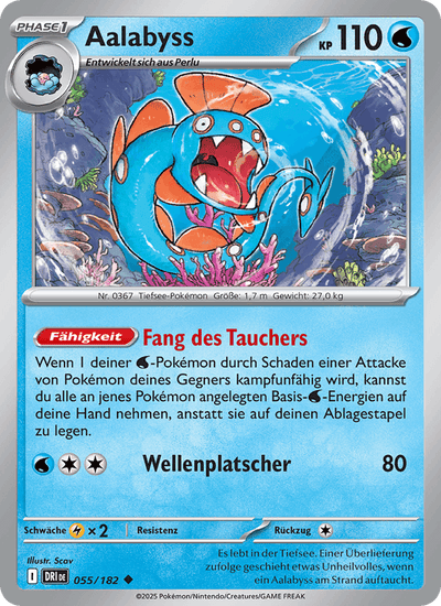 Aalabyss 055/182 Ewige Rivalen Pokémon Karte