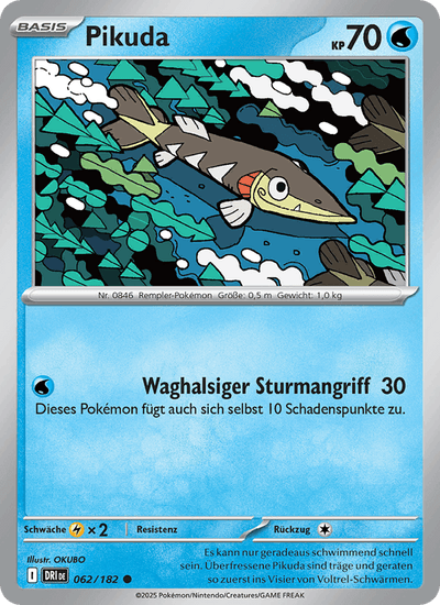 Pikuda 062/182 Ewige Rivalen Pokémon Karte