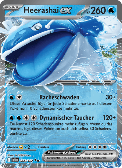 Heerashai-ex 066/182 Ewige Rivalen Pokémon Karte
