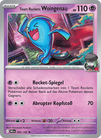 Team Rockets Woingenau 082/182 Ewige Rivalen Pokémon Karte