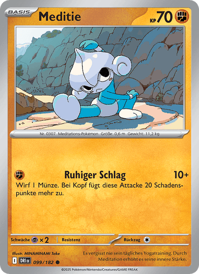 Meditie 099/182 Ewige Rivalen Pokémon Karte