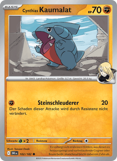 Cynthias Kaumalat 102/182 Ewige Rivalen Pokémon Karte