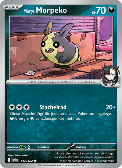 Marys Morpeko 137/182 Ewige Rivalen Pokémon Karte