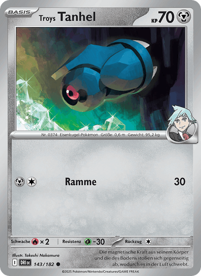 Troys Tanhel 143/182 Ewige Rivalen Pokémon Karte