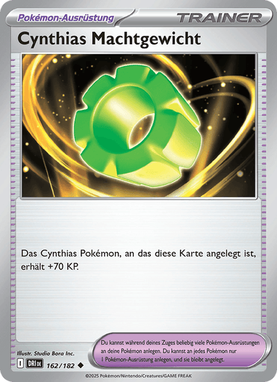 Cynthias Machtgewicht 162/182 Ewige Rivalen Pokémon Karte