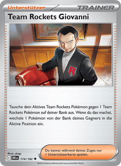 Team Rockets Giovanni 174/182 Ewige Rivalen Pokémon Karte