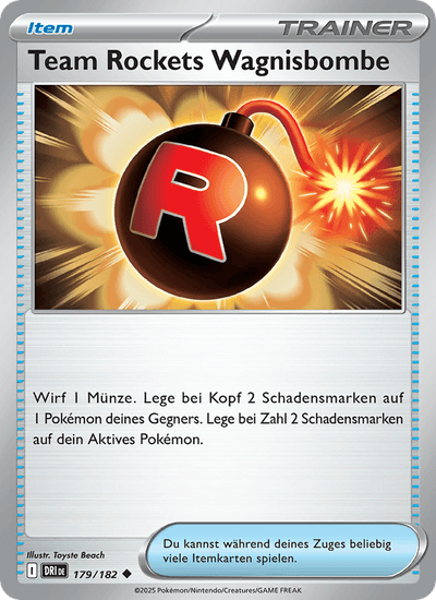 Team Rockets Wagnisbombe 179/182 Ewige Rivalen Pokémon Karte